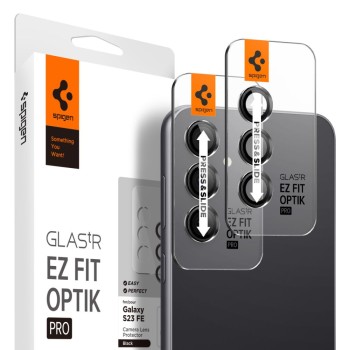 Spigen Optik.TR „EZ Fit” протектор за камера (2 бр.) за Galaxy S23 FE Black