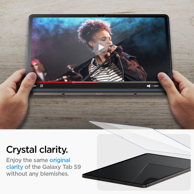 Spigen Glas.TR „EZ Fit” закалено стъкло за Samsung Galaxy Tab S9 11.0 / S9 FE / S10 FE / S10 Lite 10.9 (X710 / X716B / X510 / X516B / X520 / X526 / X400 / X406B) CLEAR - Spigen Glas.TR „EZ Fit” закалено стъкло за Samsung Galaxy Tab S9 11.0 / S9 FE / S10 FE / S10 Lite 10.9 (X710 / X716B / X510 / X516B / X520 / X526 / X400 / X406B) CLEAR - 8809896753241-AGL07000