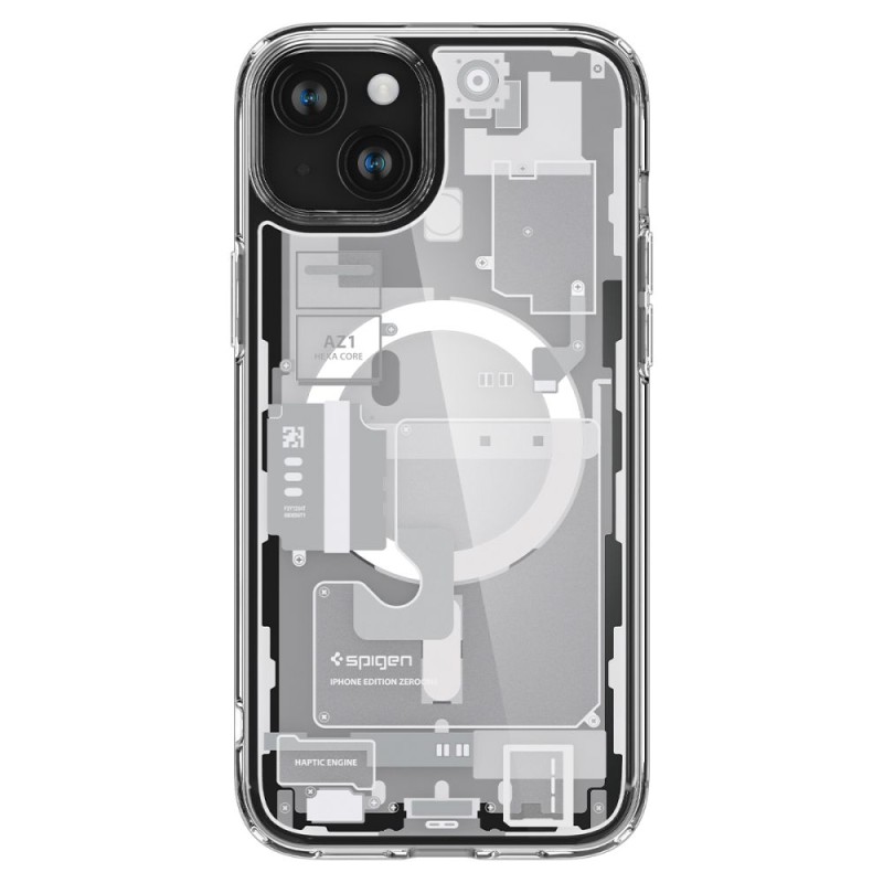 SPIGEN ULTRA HYBRID MagSafe iPhone 15 Plus Zero One White (ACS07035) - 8809896753579-ACS07035