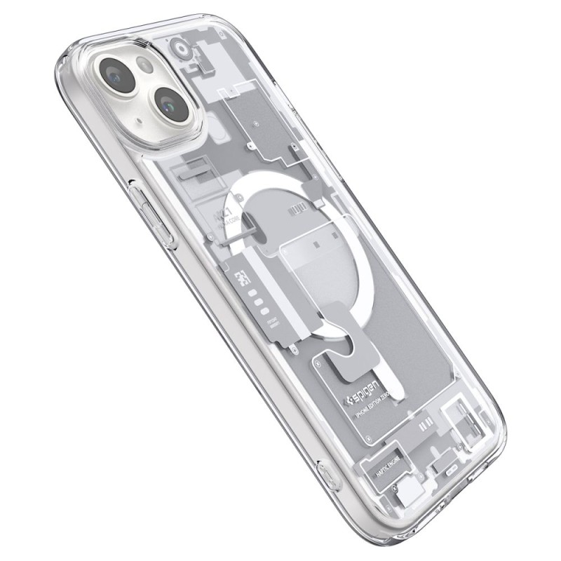 SPIGEN ULTRA HYBRID MagSafe iPhone 15 Plus Zero One White (ACS07035) - 8809896753579-ACS07035