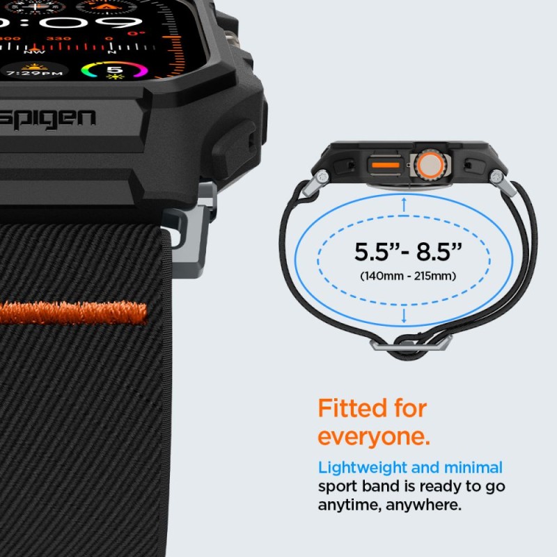 SPIGEN LITE FIT „PRO“ за Apple Watch ULTRA 1/2/3 (49 мм) – матово черно - SPIGEN LITE FIT „PRO“ за Apple Watch ULTRA 1/2/3 (49 мм) – матово черно - 8809896754125-ACS07104