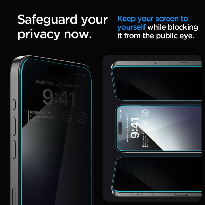 Spigen Glas.TR „EZ Fit” Privacy – закалено стъкло за iPhone 15 Plus / 16 Plus (SKU 8809896754347-AGL07119) - Spigen Glas.TR „EZ Fit” Privacy – закалено стъкло за iPhone 15 Plus / 16 Plus (SKU 8809896754347-AGL07119) - 8809896754347-AGL07119