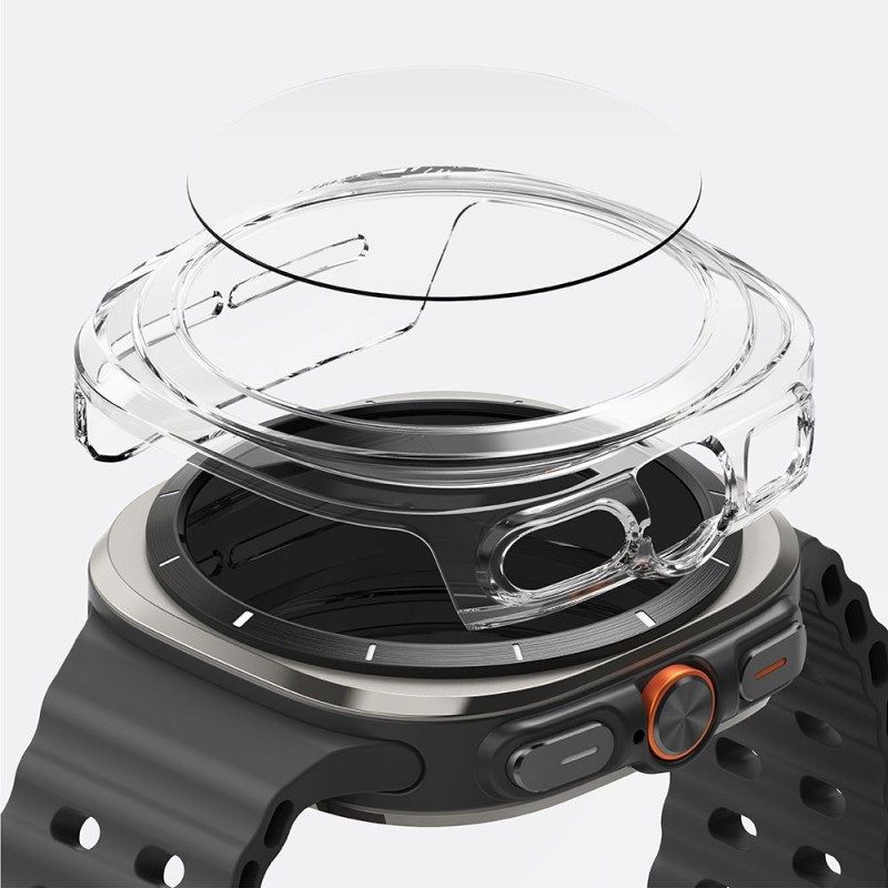 Ringke Slim & Tempered Glass за Samsung Galaxy Watch Ultra 2024/2025 (47 мм) прозрачно - Ringke Slim & Tempered Glass за Samsung Galaxy Watch Ultra 2024/2025 (47 мм) прозрачно - 8809961787713