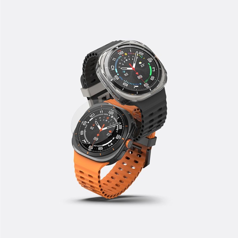 Ringke Slim & Tempered Glass за Samsung Galaxy Watch Ultra 2024/2025 (47 мм) прозрачно - Ringke Slim & Tempered Glass за Samsung Galaxy Watch Ultra 2024/2025 (47 мм) прозрачно - 8809961787713