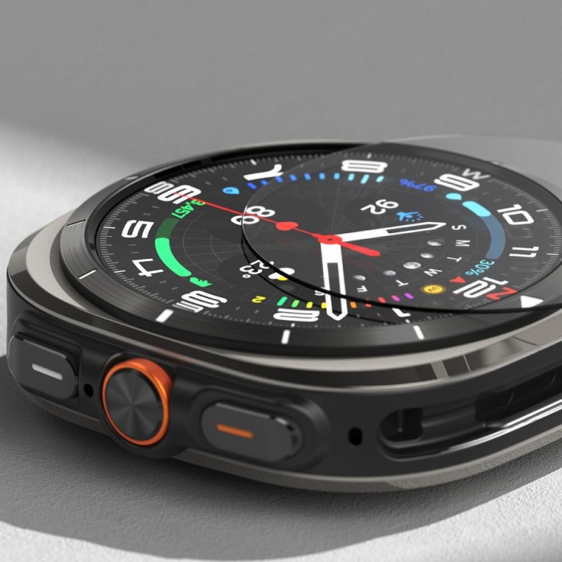 Ringke Slim + Tempered Glass за Samsung Galaxy Watch Ultra 2024/2025 (47 мм) Titanium Black – комплект - Ringke Slim + Tempered Glass за Samsung Galaxy Watch Ultra 2024/2025 (47 мм) Titanium Black – комплект - 8809961787744