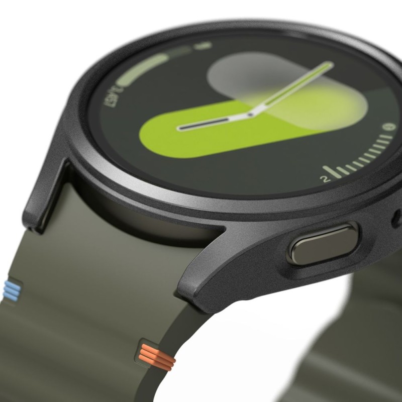 Ringke Slim & Tempered Glass за Galaxy Watch 7 (44 мм) Titanium Black (протектор + стъкло) - Ringke Slim & Tempered Glass за Galaxy Watch 7 (44 мм) Titanium Black (протектор + стъкло) - 8809961787898