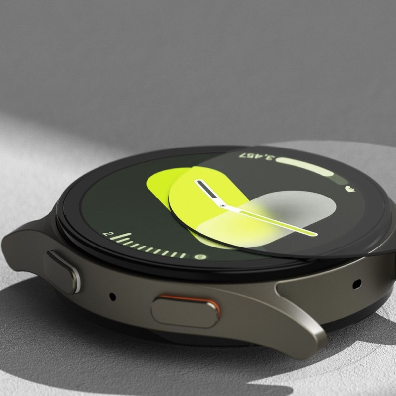 Ringke Slim & Tempered Glass за Galaxy Watch 7 (44 мм) Titanium Black (протектор + стъкло) - Ringke Slim & Tempered Glass за Galaxy Watch 7 (44 мм) Titanium Black (протектор + стъкло) - 8809961787898