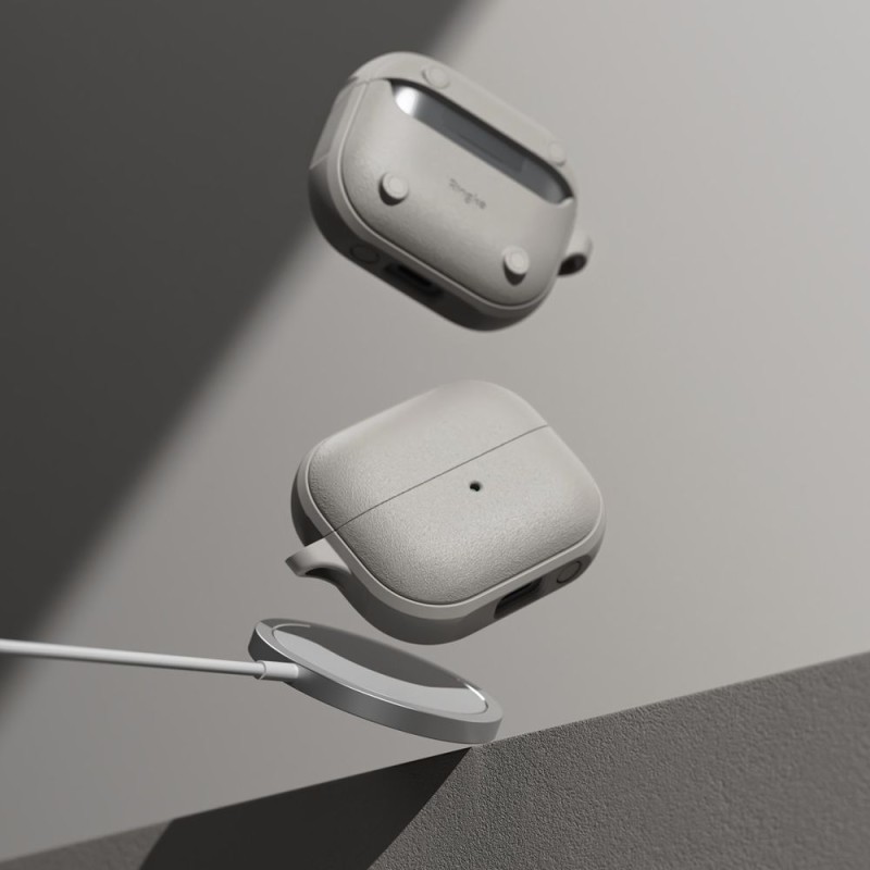 Ringke Onyx Magnetic Magsafe кейс за Samsung Galaxy Buds 3 / 3 FE / 3 Pro (Warm Grey) - Ringke Onyx Magnetic Magsafe кейс за Samsung Galaxy Buds 3 / 3 FE / 3 Pro (Warm Grey) - 8809961787935