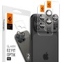 Spigen Optik Pro Glass „Ez Fit” защита за камера (2 бр.) за iPhone 14 Pro / 14 Pro Max / 15 Pro / 15 Pro Max / 16 Pro / 16 Pro Max / 17 Pro / 17 Pro Max Natural Titanium