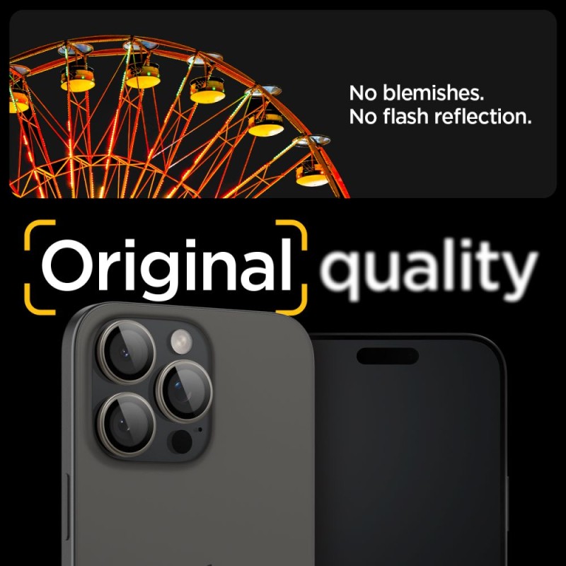 Spigen Optik Pro Glass „Ez Fit” защита за камера (2 бр.) за iPhone 14 Pro / 14 Pro Max / 15 Pro / 15 Pro Max / 16 Pro / 16 Pro Max / 17 Pro / 17 Pro Max Natural Titanium - Spigen Optik Pro Glass „Ez Fit” защита за камера (2 бр.) за iPhone 14 Pro / 14 Pro Max / 15 Pro / 15 Pro Max / 16 Pro / 16 Pro Max / 17 Pro / 17 Pro Max Natural Titanium - 8809971220545-AGL07163