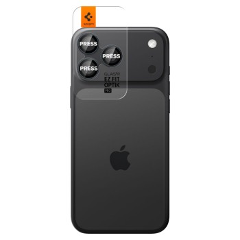 Spigen Optik Pro Glas.TR „EZ Fit“ защита за камера 2-пак за iPhone 14 Pro / 14 Pro Max / 15 Pro / 15 Pro Max / 16 Pro / 16 Pro Max / 17 Pro / 17 Pro Max Blue Titanium (SKU: 8809971220552-AGL07164)