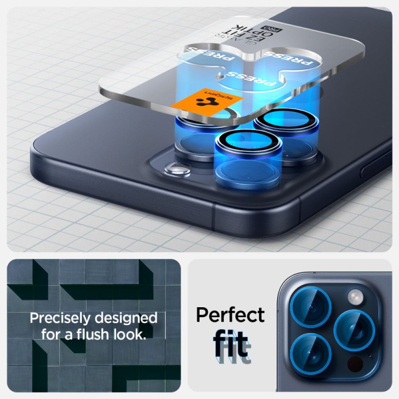 Spigen Optik Pro Glas.TR „EZ Fit“ защита за камера 2-пак за iPhone 14 Pro / 14 Pro Max / 15 Pro / 15 Pro Max / 16 Pro / 16 Pro Max / 17 Pro / 17 Pro Max Blue Titanium (SKU: 8809971220552-AGL07164) - Spigen Optik Pro Glas.TR „EZ Fit“ защита за камера 2-пак за iPhone 14 Pro / 14 Pro Max / 15 Pro / 15 Pro Max / 16 Pro / 16 Pro Max / 17 Pro / 17 Pro Max Blue Titanium (SKU: 8809971220552-AGL07164) - 8809971220552-AGL07164