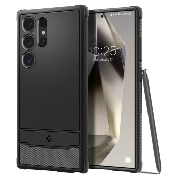 Spigen Rugged Armor за Samsung Galaxy S24 Ultra Matte Black