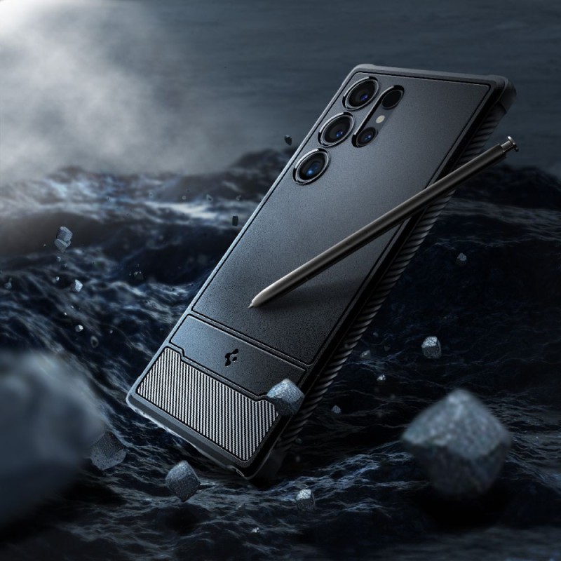 Spigen Rugged Armor за Samsung Galaxy S24 Ultra Matte Black - Spigen Rugged Armor за Samsung Galaxy S24 Ultra Matte Black - 8809971221719-ACS07286
