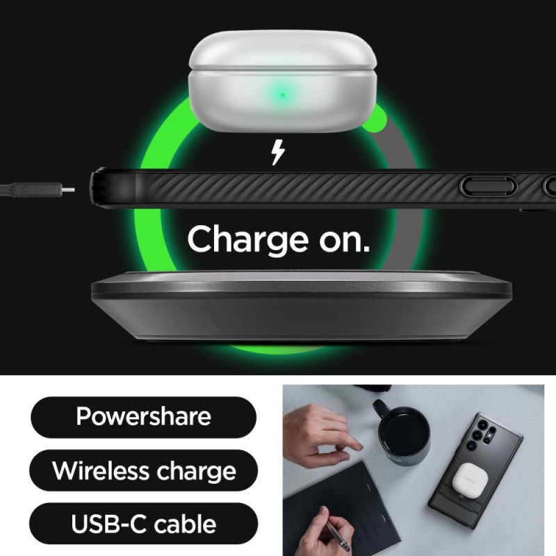Spigen Rugged Armor за Samsung Galaxy S24 Ultra Matte Black - Spigen Rugged Armor за Samsung Galaxy S24 Ultra Matte Black - 8809971221719-ACS07286