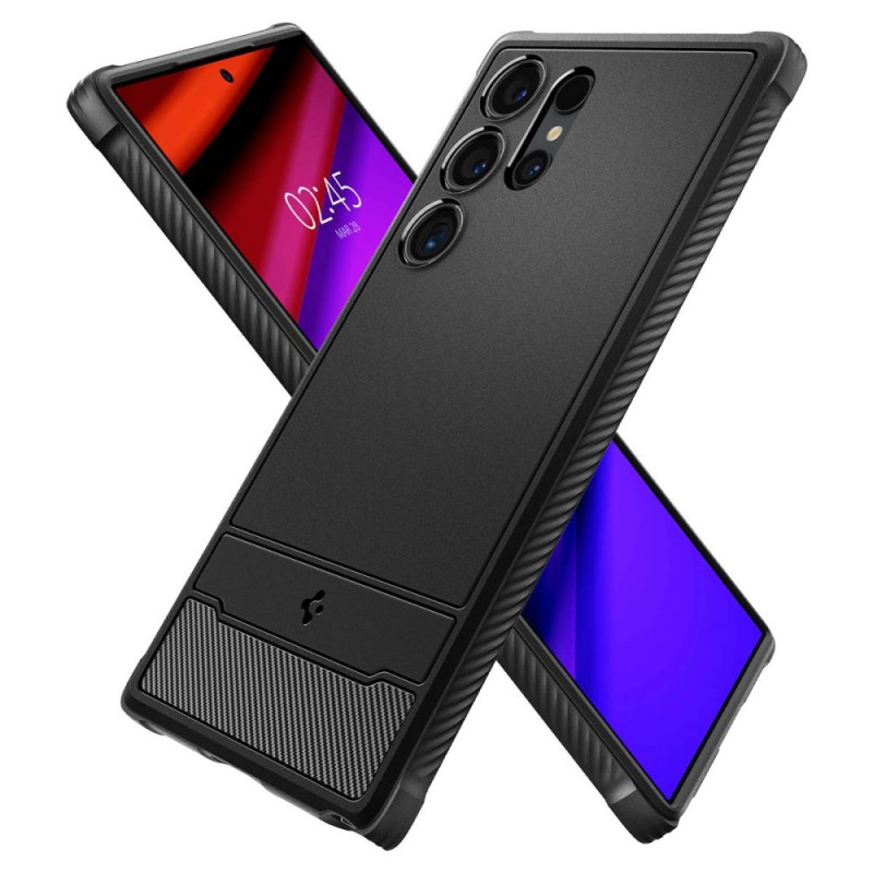 Spigen Rugged Armor за Samsung Galaxy S24 Ultra Matte Black - Spigen Rugged Armor за Samsung Galaxy S24 Ultra Matte Black - 8809971221719-ACS07286