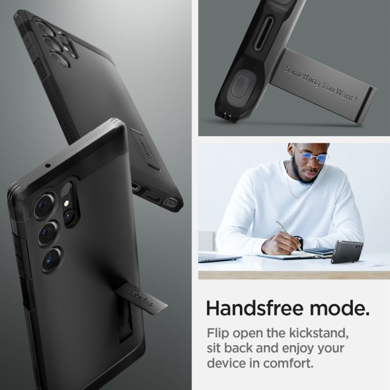 Spigen Tough Armor за Samsung Galaxy S24 Ultra (черен) - 8809971221856-ACS07300