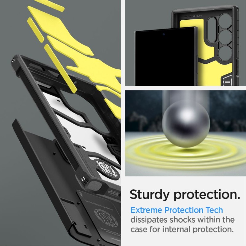Spigen Tough Armor за Samsung Galaxy S24 Ultra (черен) - 8809971221856-ACS07300