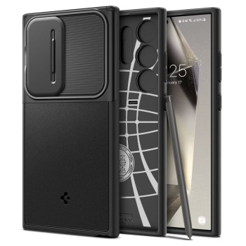 Spigen Optik Armor за Galaxy S24 Ultra, Black (ACS07313)