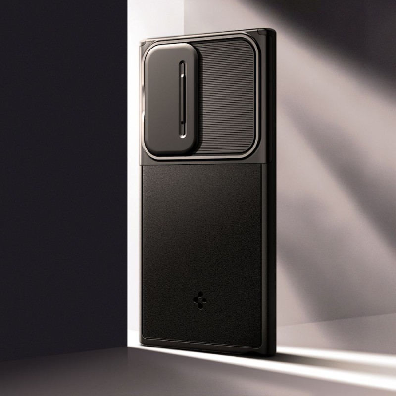 Spigen Optik Armor за Galaxy S24 Ultra, Black (ACS07313) - 8809971221986-ACS07313
