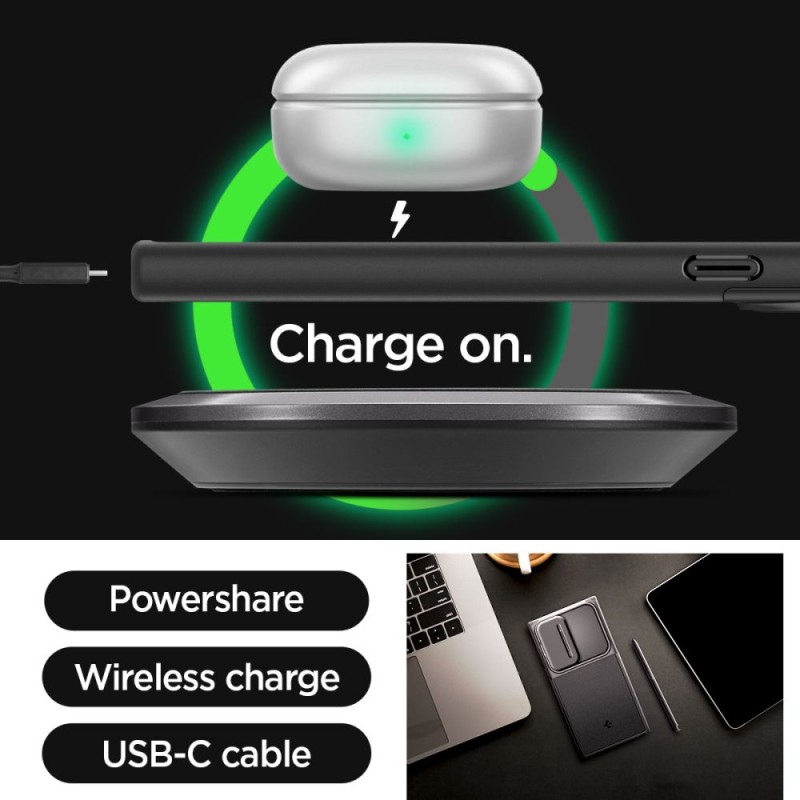 Spigen Optik Armor за Galaxy S24 Ultra, Black (ACS07313) - 8809971221986-ACS07313