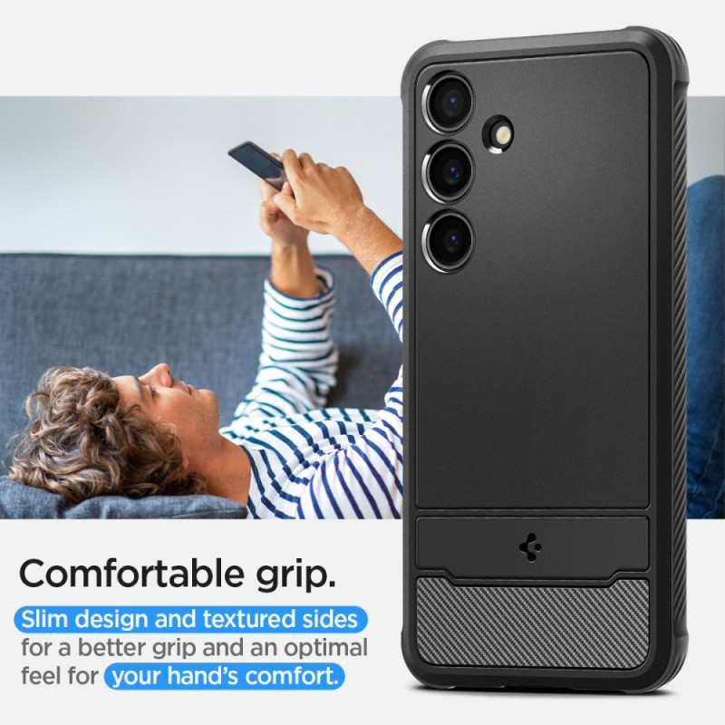 Spigen Rugged Armor за Galaxy S24 – матово черно (ACS07346) - Spigen Rugged Armor за Galaxy S24 – матово черно (ACS07346) - 8809971222242-ACS07346