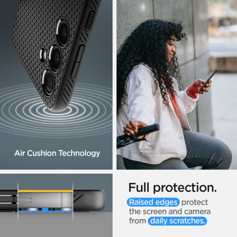 Spigen Liquid Air за Galaxy S24 – матово черно - Spigen Liquid Air за Galaxy S24 – матово черно - 8809971222259-ACS07347