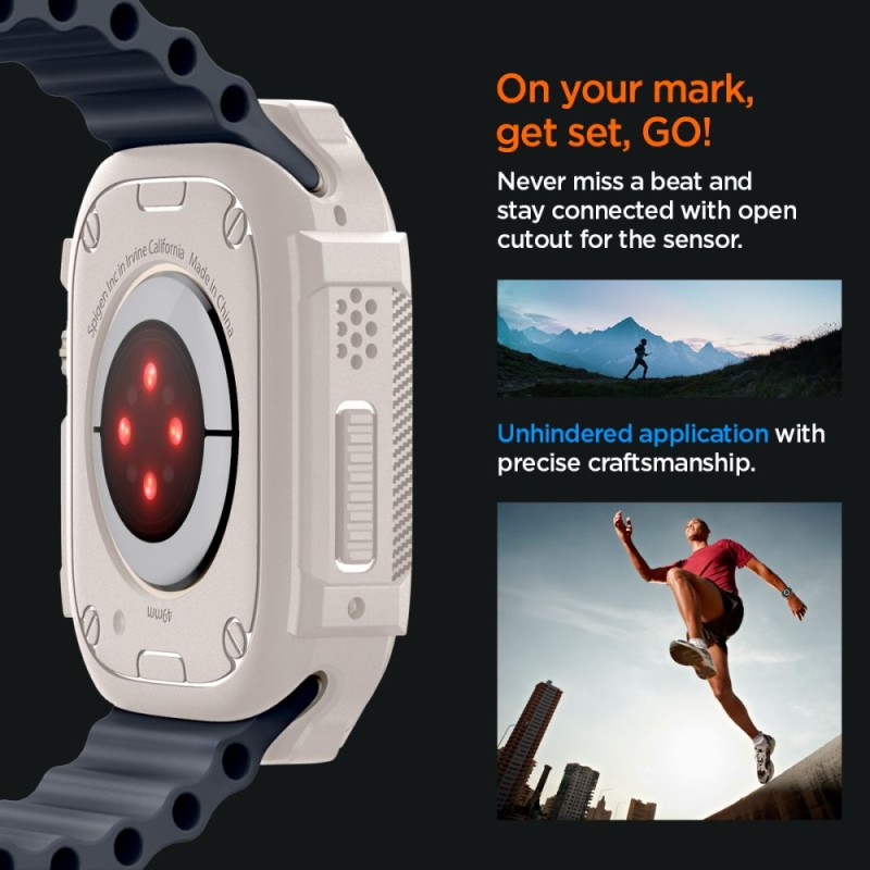 SPIGEN Rugged Armor за Apple Watch Ultra 1/2/3/4 (49 мм) Dune Beige
