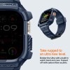 Spigen Rugged Armor „Pro” каишка с корпус за Apple Watch Ultra 1/2/3/4 (49 мм) Navy Blue Spigen Rugged Armor „Pro” каишка с корпус за Apple Watch Ultra 1/2/3/4 (49 мм) Navy Blue