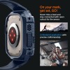 Spigen Rugged Armor „Pro” каишка с корпус за Apple Watch Ultra 1/2/3/4 (49 мм) Navy Blue Spigen Rugged Armor „Pro” каишка с корпус за Apple Watch Ultra 1/2/3/4 (49 мм) Navy Blue