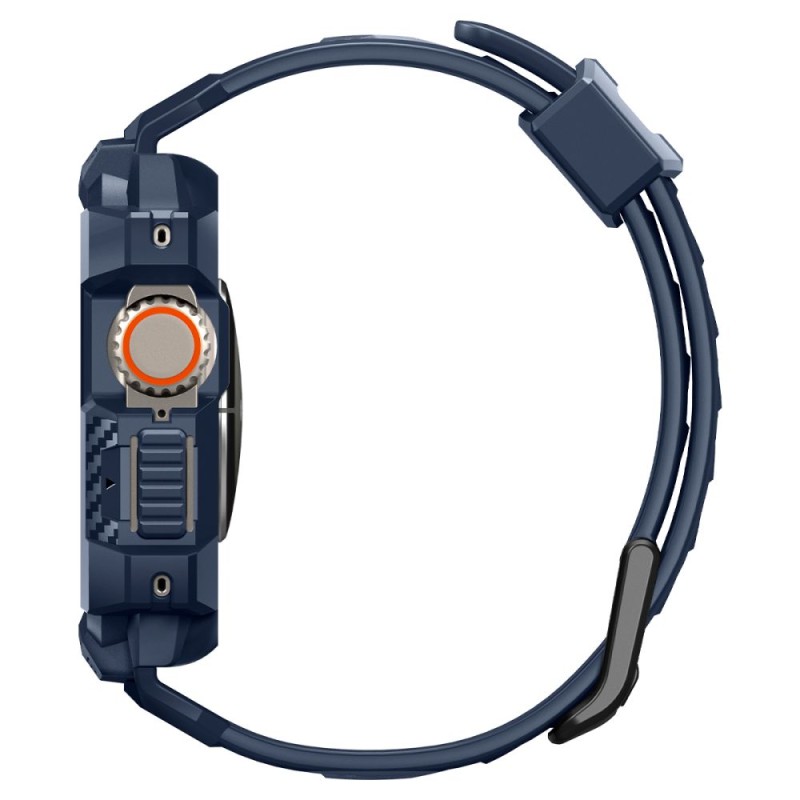 Spigen Rugged Armor „Pro” каишка с корпус за Apple Watch Ultra 1/2/3/4 (49 мм) Navy Blue Spigen Rugged Armor „Pro” каишка с корпус за Apple Watch Ultra 1/2/3/4 (49 мм) Navy Blue