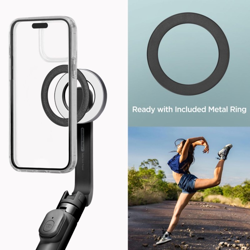 Spigen S571W MagSafe Bluetooth селфи стик статив черен - Spigen S571W MagSafe Bluetooth селфи стик статив черен - 8809971226004-AMP07656