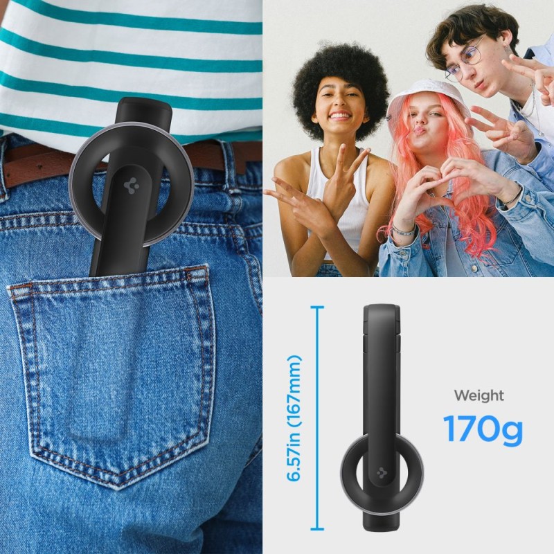 Spigen S571W MagSafe Bluetooth селфи стик статив черен - Spigen S571W MagSafe Bluetooth селфи стик статив черен - 8809971226004-AMP07656
