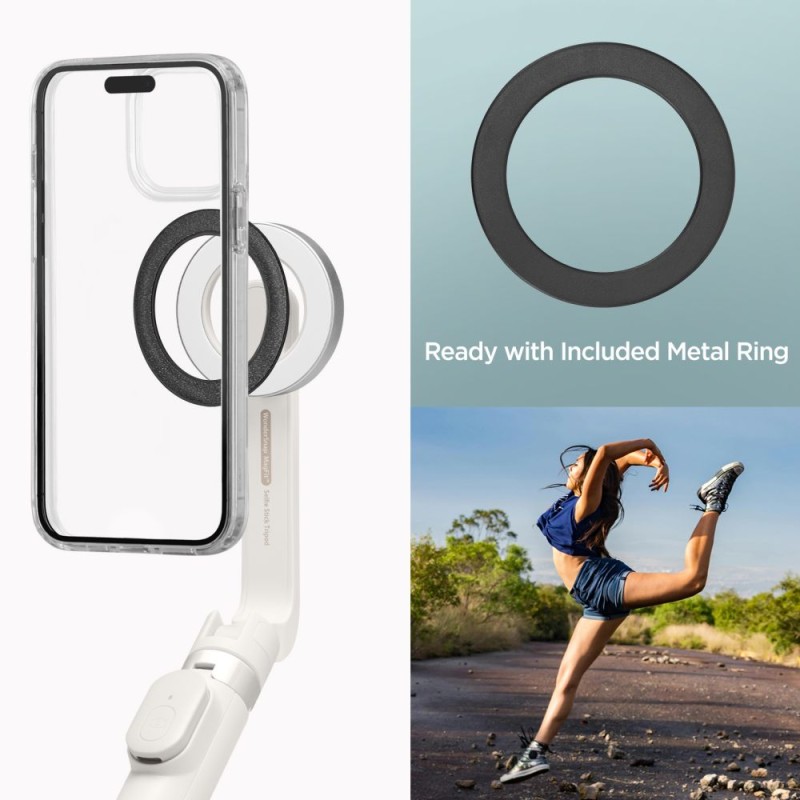 SPIGEN S571W MagSafe Bluetooth стойка за селфита с трипод (пясъчно бежово) - SPIGEN S571W MagSafe Bluetooth стойка за селфита с трипод (пясъчно бежово) - 8809971226011-AMP07657