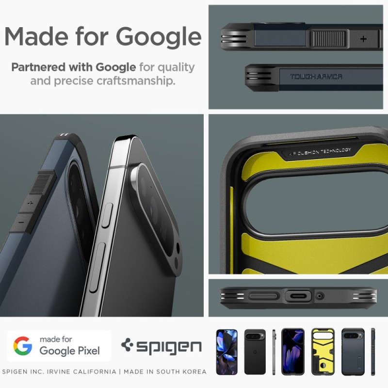 Spigen Tough Armor за Google Pixel 9 Pro XL Metal Slate (ACS07727) - 8809971226660-ACS07727