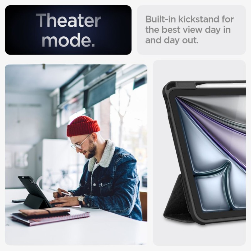 Spigen Urban Fit калъф за iPad Air 10.9” (4/5/2020–2022) и iPad 11” (6/7/8/2024–2026) Black - Spigen Urban Fit калъф за iPad Air 10.9” (4/5/2020–2022) и iPad 11” (6/7/8/2024–2026) Black - 8809971226844-ACS07754