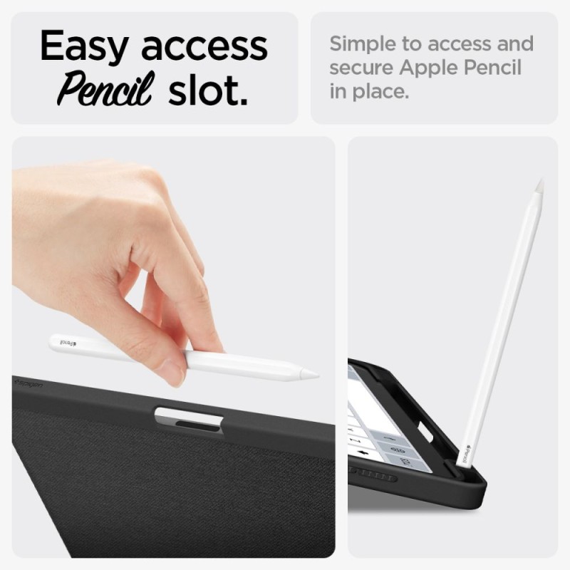 Spigen Urban Fit калъф за iPad Air 10.9” (4/5/2020–2022) и iPad 11” (6/7/8/2024–2026) Black - Spigen Urban Fit калъф за iPad Air 10.9” (4/5/2020–2022) и iPad 11” (6/7/8/2024–2026) Black - 8809971226844-ACS07754