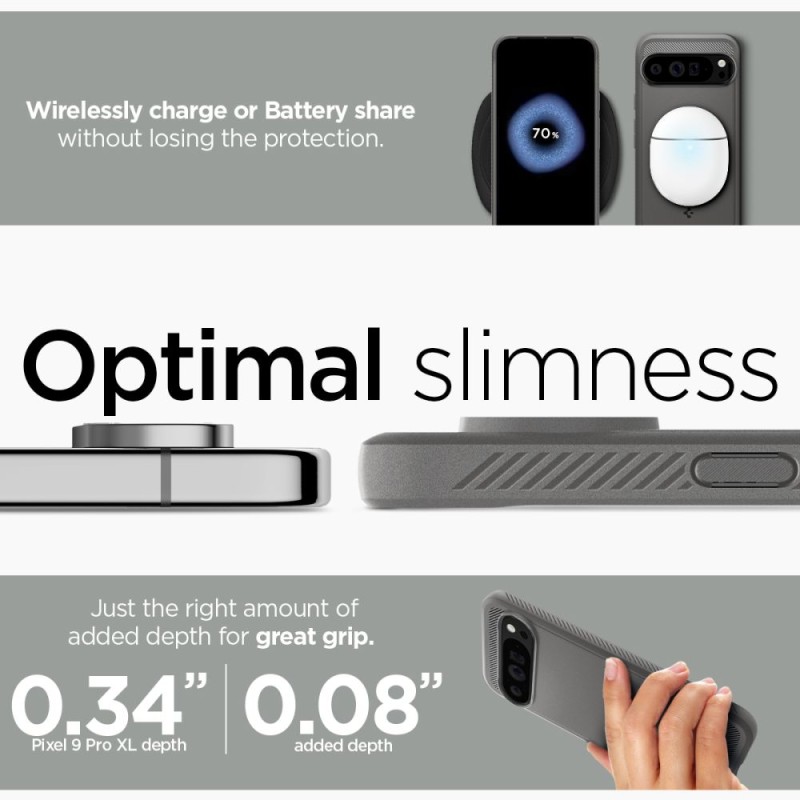 Spigen Rugged Armor за Google Pixel 9 Pro XL (Marble Grey) - 8809971227193-ACS07784