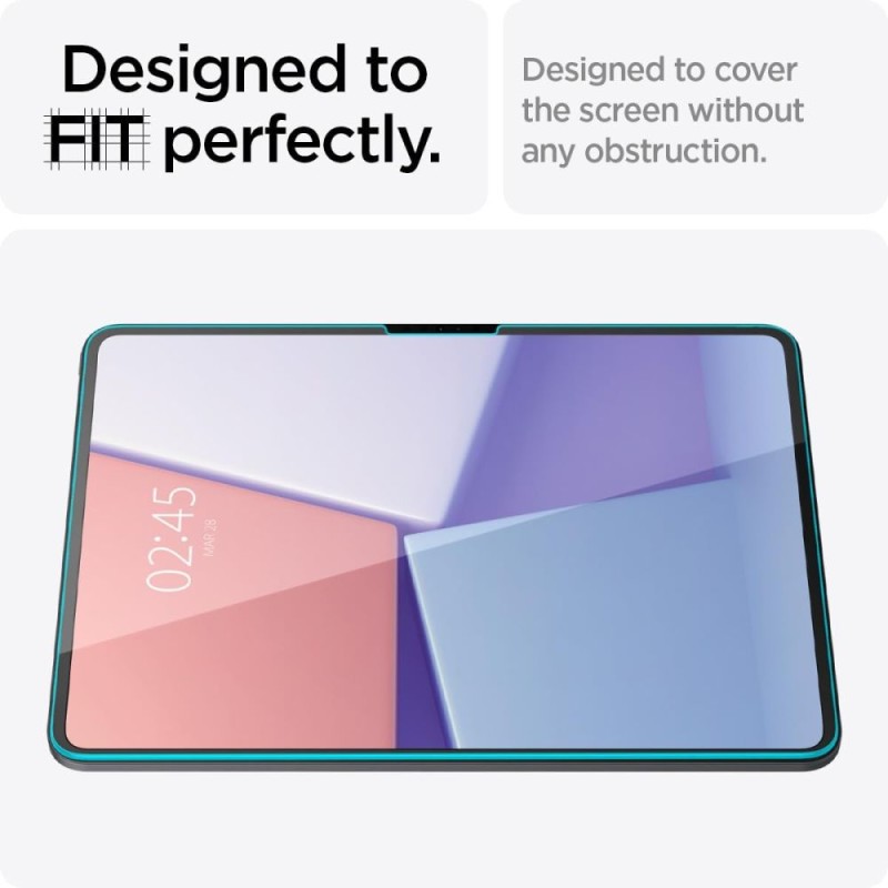 Spigen Glas.TR „EZ Fit” закалено стъкло за iPad Pro 13” (7/8/2024–2025) CLEAR - 8809971227339-AGL07793