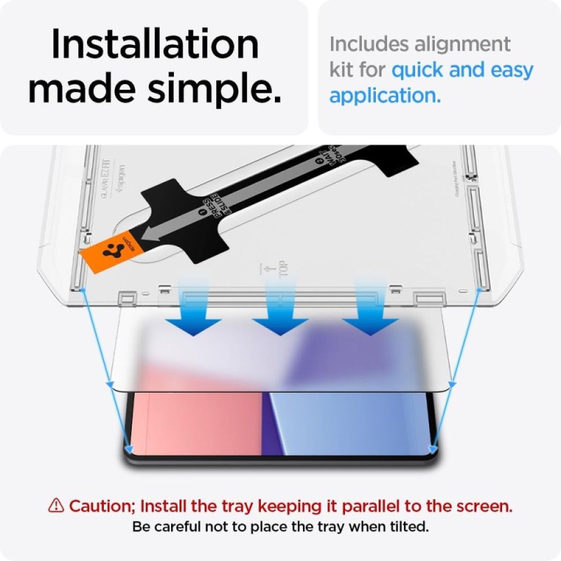 Spigen Glas.TR „EZ Fit” закалено стъкло за iPad Pro 13” (7/8/2024–2025) CLEAR - 8809971227339-AGL07793