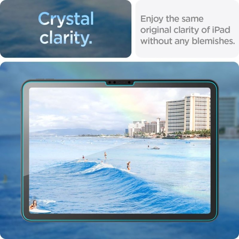 Spigen Glas.TR „EZ Fit” закалено стъкло за iPad Air 11 (6/7/8) 2024-2026, прозрачно - Spigen Glas.TR „EZ Fit” закалено стъкло за iPad Air 11 (6/7/8) 2024-2026, прозрачно - 8809971227384-AGL07798