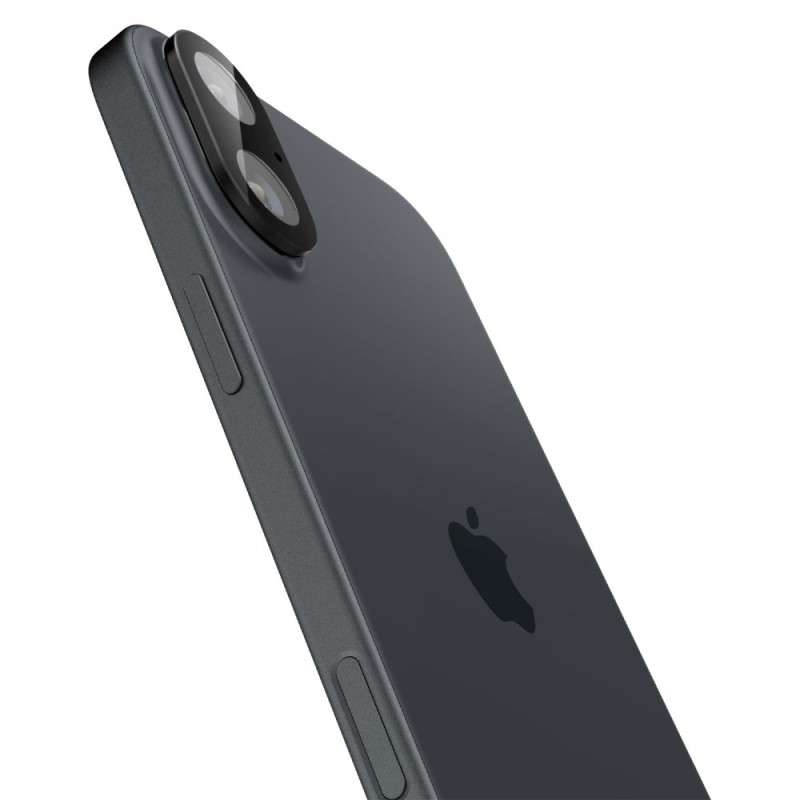 Spigen Optik Glas.Tr защита за камера 2 броя за iPhone 16 / 16 Plus (черна) - Spigen Optik Glas.Tr защита за камера 2 броя за iPhone 16 / 16 Plus (черна) - 8809971228640-AGL07922