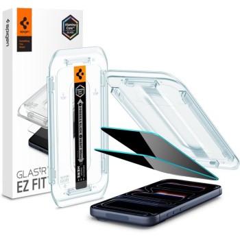 Spigen Glas.TR EZ Fit AC Privacy – защитно стъкло 2 броя за iPhone 16 Pro / 17 / 17 Pro