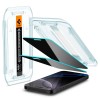 Spigen Glas.TR EZ Fit AC Privacy – защитно стъкло 2 броя за iPhone 16 Pro / 17 / 17 Pro - Spigen Glas.TR EZ Fit AC Privacy – защитно стъкло 2 броя за iPhone 16 Pro / 17 / 17 Pro - 8809971228701-AGL07929