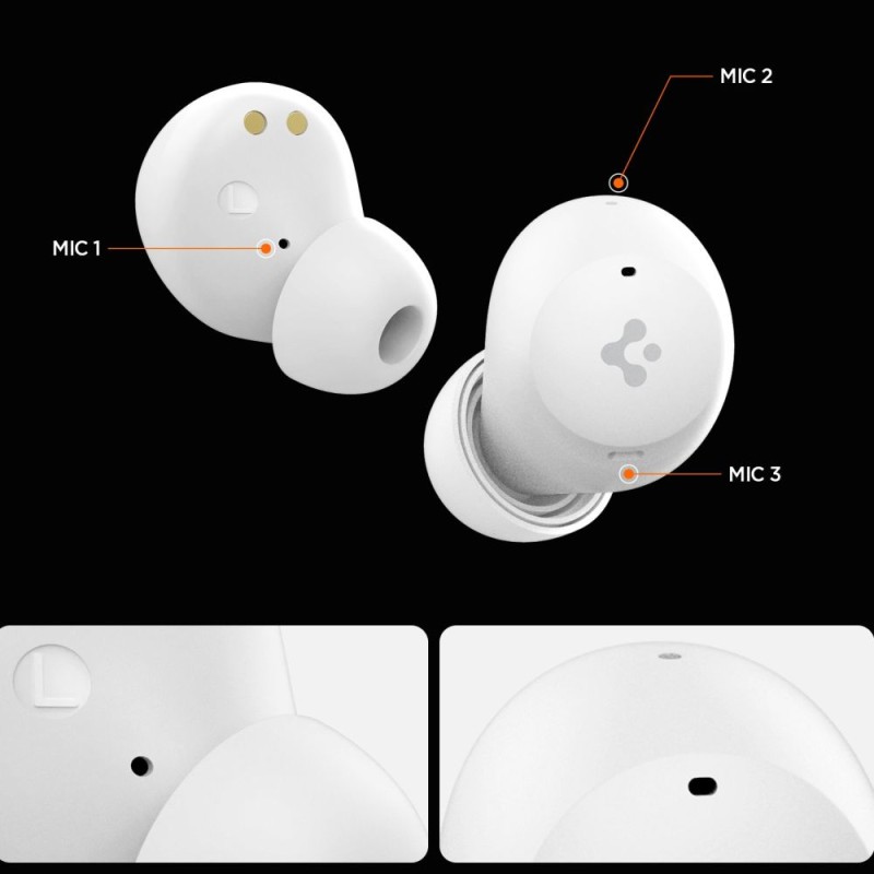 SPIGEN SA2401 ANC PRO Слушалки In-Ear (TWS) Бели - 8809971229012-ASD07963