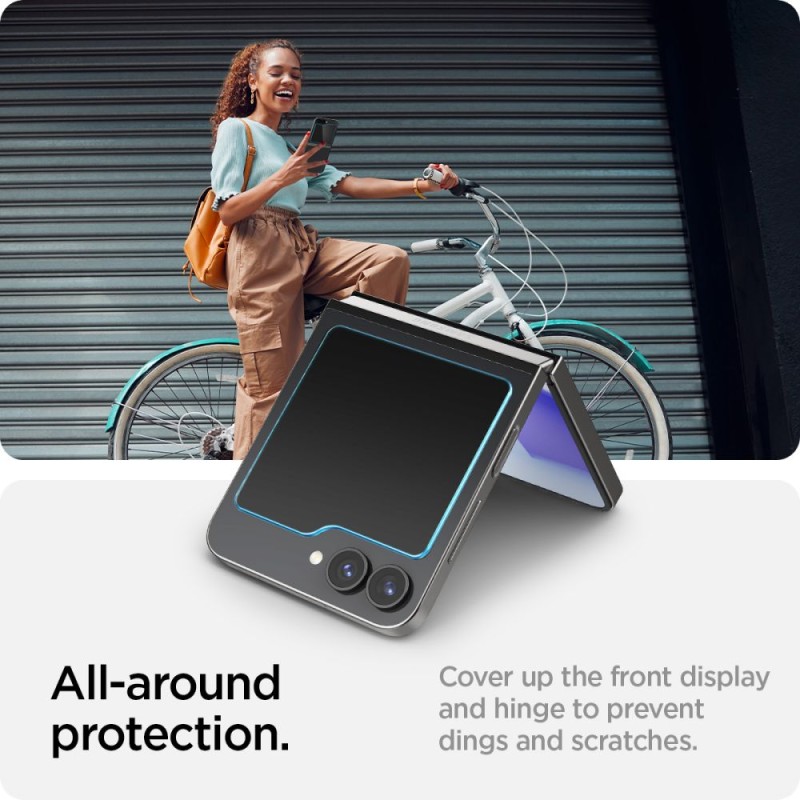 Spigen Glas.TR „EZ Fit“ 2-пак закалено стъкло за Galaxy Z Flip 5/6/7 FE CLEAR (SKU: 8809971229098-AGL07972) - Spigen Glas.TR „EZ Fit“ 2-пак закалено стъкло за Galaxy Z Flip 5/6/7 FE CLEAR (SKU: 8809971229098-AGL07972) - 8809971229098-AGL07972