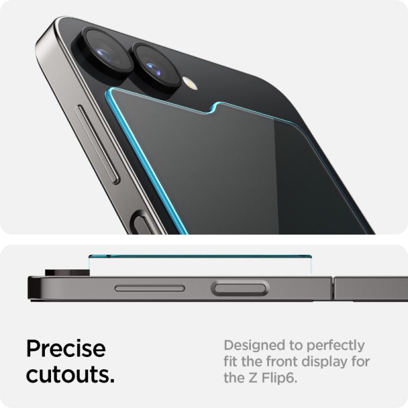 Spigen Glas.TR „EZ Fit“ 2-пак закалено стъкло за Galaxy Z Flip 5/6/7 FE CLEAR (SKU: 8809971229098-AGL07972) - Spigen Glas.TR „EZ Fit“ 2-пак закалено стъкло за Galaxy Z Flip 5/6/7 FE CLEAR (SKU: 8809971229098-AGL07972) - 8809971229098-AGL07972