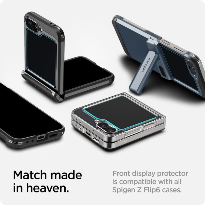Spigen Glas.TR „EZ Fit“ 2-пак закалено стъкло за Galaxy Z Flip 5/6/7 FE CLEAR (SKU: 8809971229098-AGL07972) - Spigen Glas.TR „EZ Fit“ 2-пак закалено стъкло за Galaxy Z Flip 5/6/7 FE CLEAR (SKU: 8809971229098-AGL07972) - 8809971229098-AGL07972