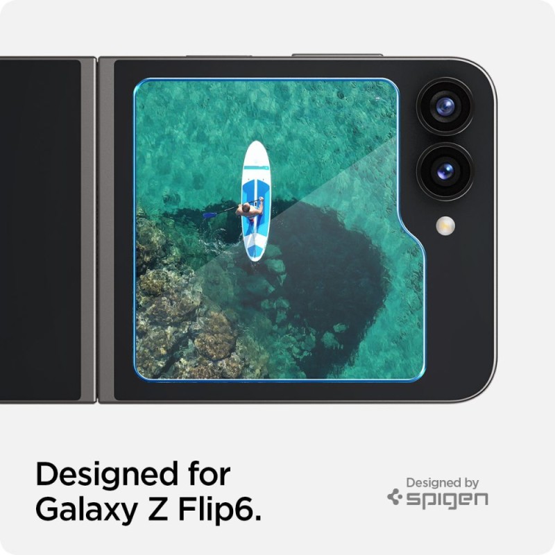 Spigen Glas.TR „EZ Fit“ 2-пак закалено стъкло за Galaxy Z Flip 5/6/7 FE CLEAR (SKU: 8809971229098-AGL07972) - Spigen Glas.TR „EZ Fit“ 2-пак закалено стъкло за Galaxy Z Flip 5/6/7 FE CLEAR (SKU: 8809971229098-AGL07972) - 8809971229098-AGL07972
