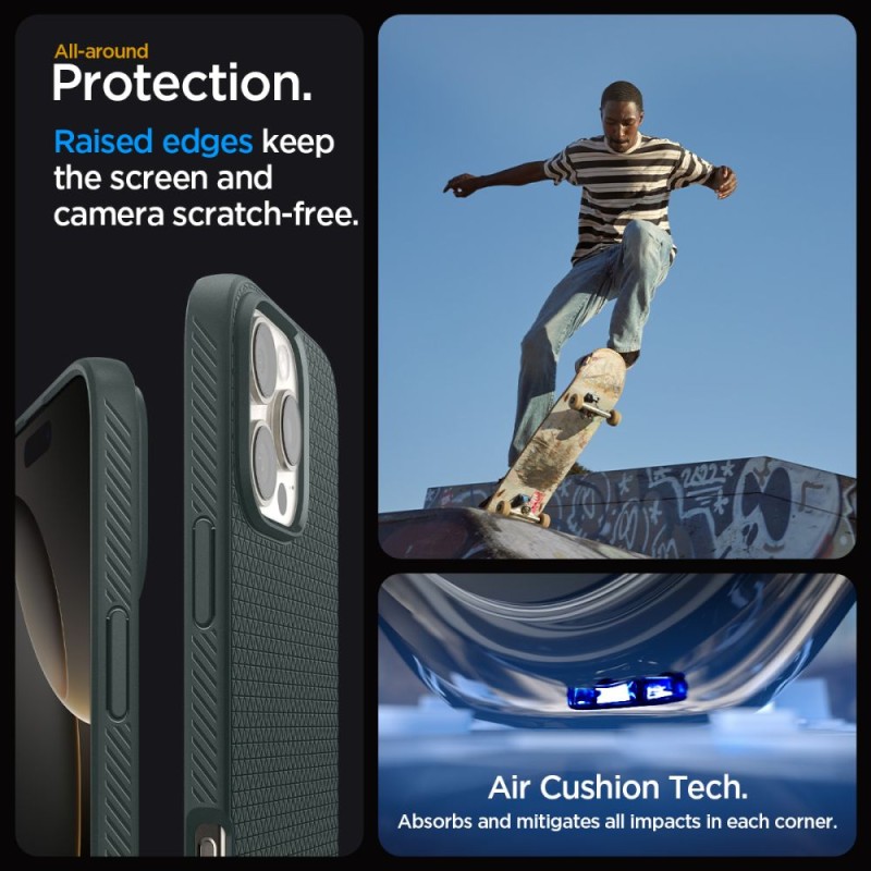 Spigen Liquid Air за iPhone 16 Pro Max Abyss Green - 8809971229265-ACS07990
